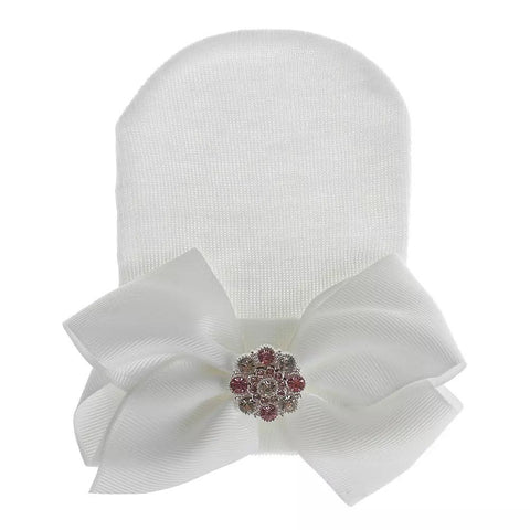 Bow Hat with crystals - Multi Colors