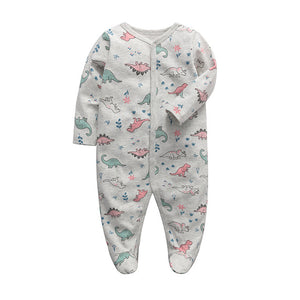 Grey Dino Girls Sleep Suit
