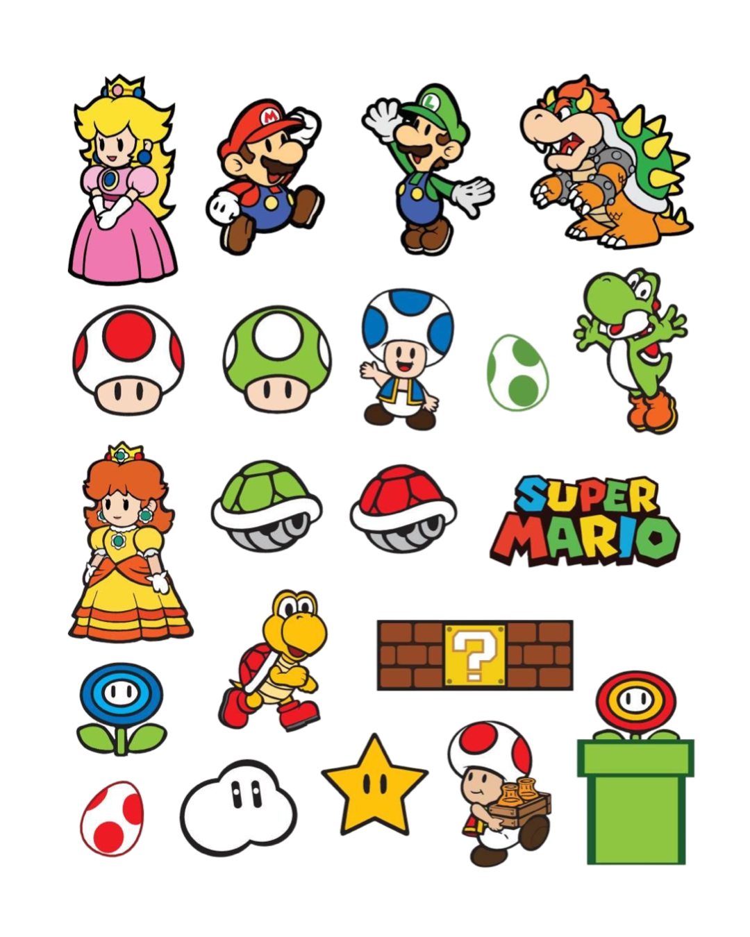 Super Mario Sticker pack