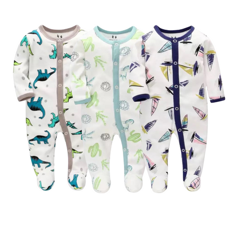 Boys Sleep Suit - Set of 3