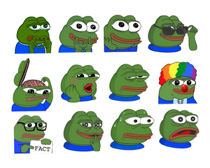 Frog emotions Sticker pack