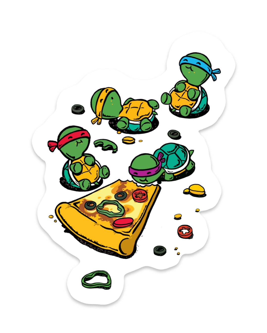 Baby ninja turtles Sticker