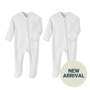 Pack of 2 Zip-up onesies
